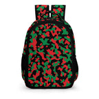 Pan African Flag Camo Casual Backpack - Conscious Apparel Store