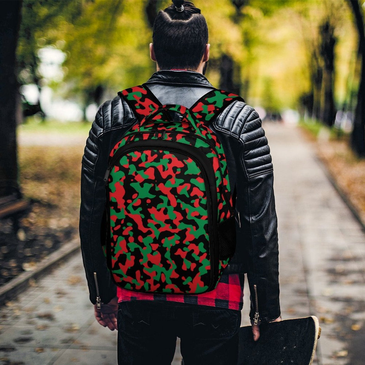 Pan African Flag Camo Casual Backpack - Conscious Apparel Store