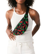 Pan African Flag Camo Crossbody Sling Bag - Conscious Apparel Store