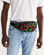 Pan African Flag Camo Crossbody Sling Bag - Conscious Apparel Store