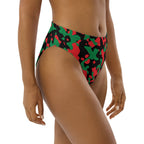 Pan African Flag Camo high-waisted bikini bottom - Conscious Apparel Store