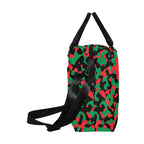 Pan African Flag Camo Large Capacity Duffle Bag - Conscious Apparel Store