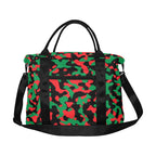 Pan African Flag Camo Large Capacity Duffle Bag - Conscious Apparel Store