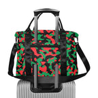 Pan African Flag Camo Large Capacity Duffle Bag - Conscious Apparel Store