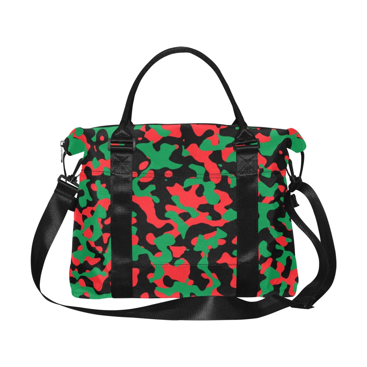 Pan African Flag Camo Large Capacity Duffle Bag - Conscious Apparel Store