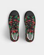 Pan African Flag Camo Men's Hightop Canvas Shoe - Black - Conscious Apparel Store