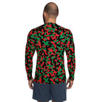Pan African Flag Camo Men's Rash Guard - Conscious Apparel Store