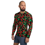 Pan African Flag Camo Men's Rash Guard - Conscious Apparel Store