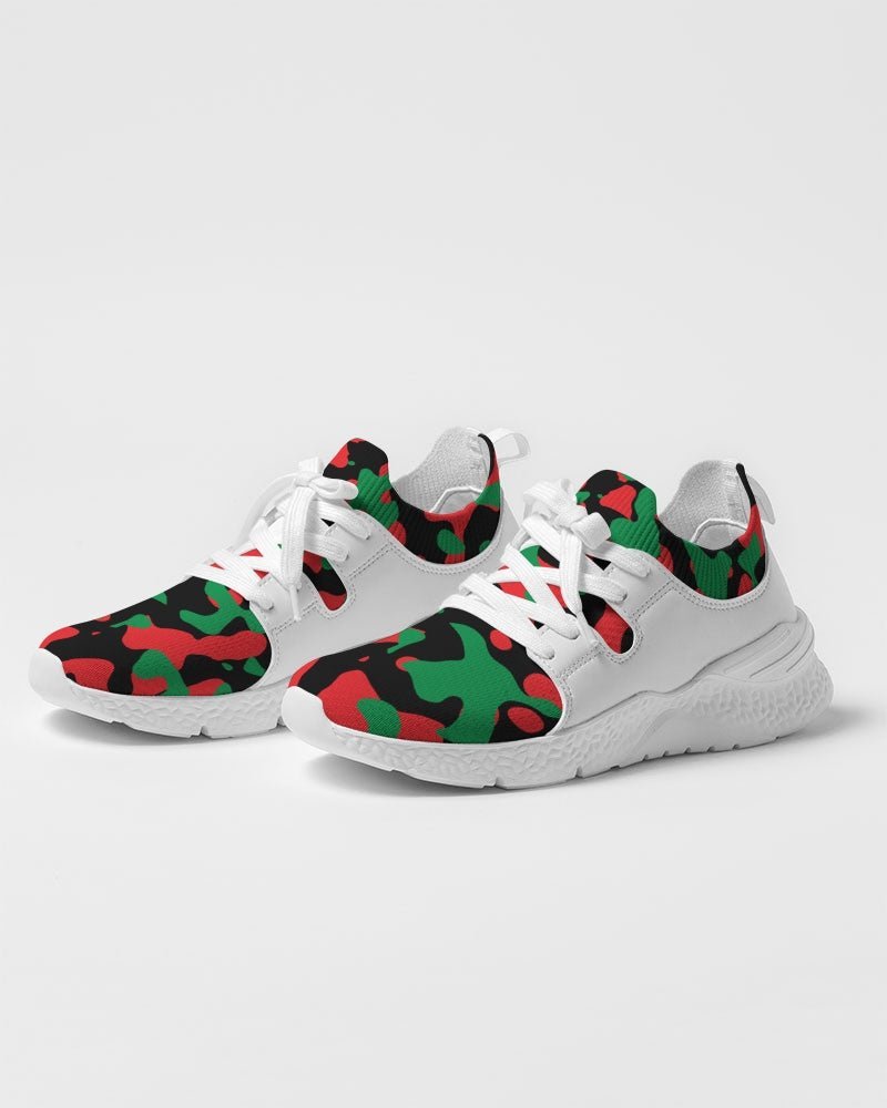 Pan African Flag Camo Men's Two-Tone Sneaker - Conscious Apparel Store