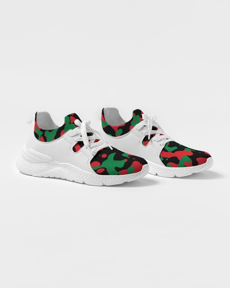 Pan African Flag Camo Men's Two-Tone Sneaker - Conscious Apparel Store