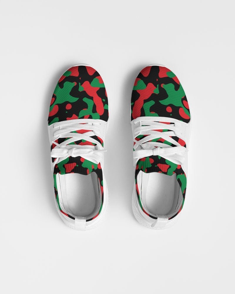 Pan African Flag Camo Men's Two-Tone Sneaker - Conscious Apparel Store