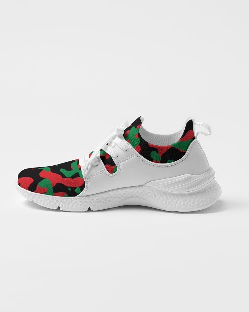Pan African Flag Camo Men's Two-Tone Sneaker - Conscious Apparel Store