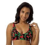 Pan African Flag Camo padded bikini top - Conscious Apparel Store