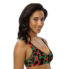 Pan African Flag Camo padded bikini top - Conscious Apparel Store