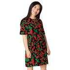 Pan African Flag Camo T-shirt dress - Conscious Apparel Store