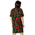 Pan African Flag Camo T-shirt dress - Conscious Apparel Store