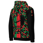 Pan African Flag Camo Unisex Pullover Hoodie - Conscious Apparel Store