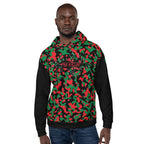 Pan African Flag Camo Unisex Pullover Hoodie - Conscious Apparel Store
