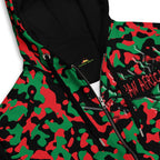 Pan African Flag Camo Unisex zip hoodie - Conscious Apparel Store