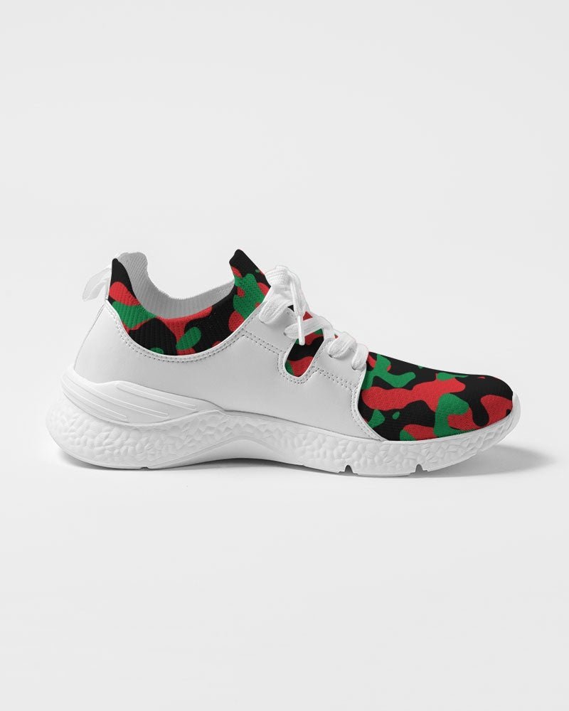 Pan African Flag Camo Women's Two-Tone Sneaker - Conscious Apparel Store