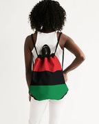 Pan African Flag Canvas Drawstring Bag - Conscious Apparel Store