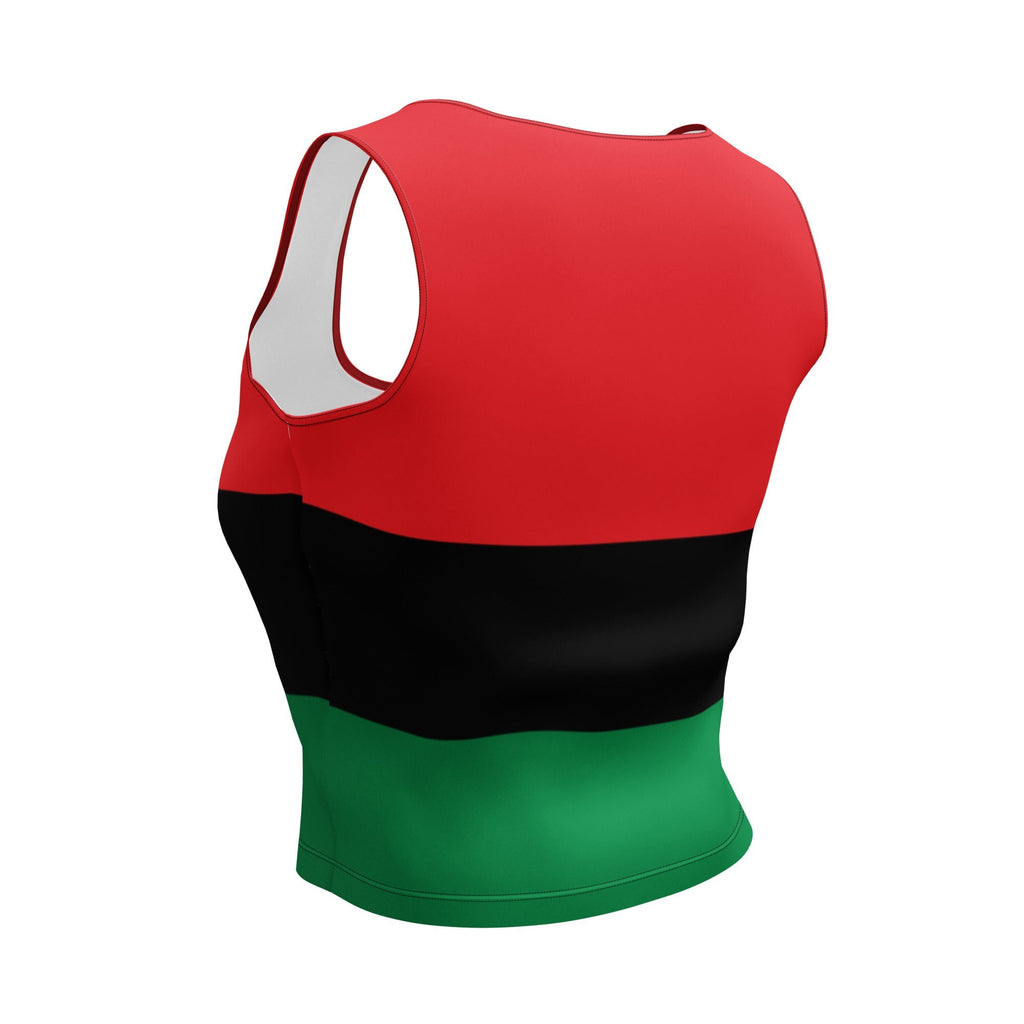Pan African Flag Crop Top - Conscious Apparel Store