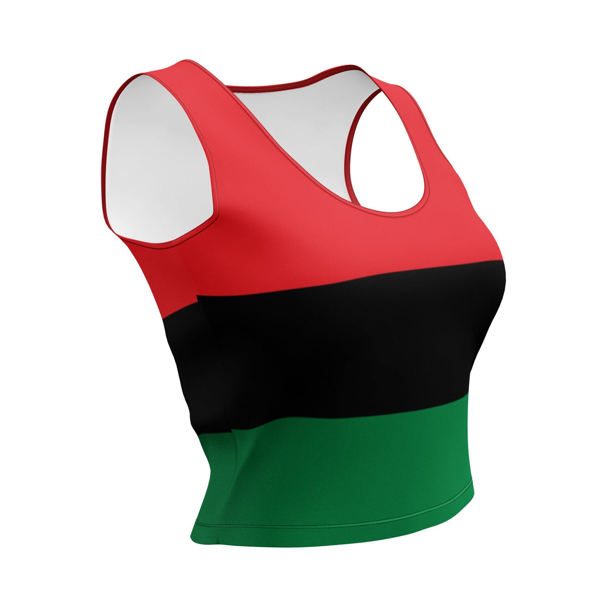 Pan African Flag Crop Top - Conscious Apparel Store