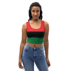 Pan African Flag Crop Top - Conscious Apparel Store