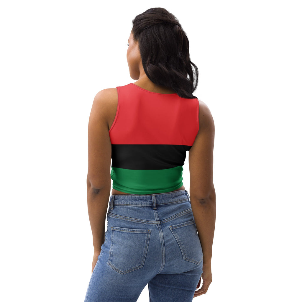 Pan African Flag Crop Top - Conscious Apparel Store