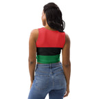 Pan African Flag Crop Top - Conscious Apparel Store