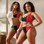 Pan African Flag high-waisted bikini - Conscious Apparel Store