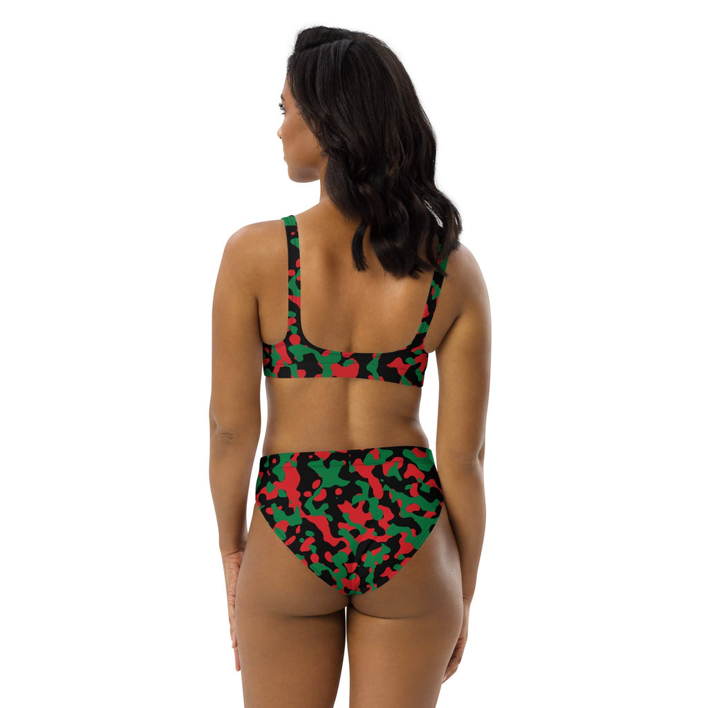Pan African Flag high-waisted bikini - Conscious Apparel Store