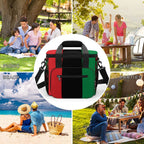 Pan African Flag Insulated Cooler Bag - Conscious Apparel Store
