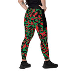 Pan African Flag Leggings with pockets - Conscious Apparel Store