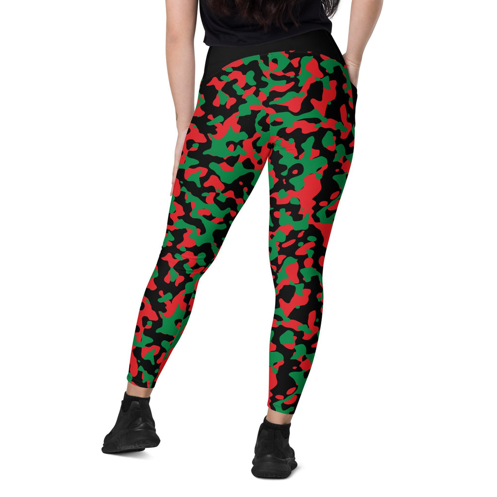 Pan African Flag Leggings with pockets - Conscious Apparel Store