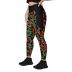 Pan African Flag Leggings with pockets - Conscious Apparel Store
