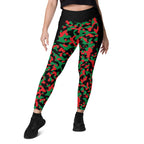 Pan African Flag Leggings with pockets - Conscious Apparel Store