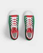 Pan African Flag Men's Hightop Canvas Shoe - Conscious Apparel Store