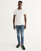 Pan African Flag Men's Slip-On Canvas Shoe - Black - Conscious Apparel Store