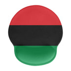 Pan African Flag Mouse Pad with Wrist Rest Support - Conscious Apparel Store
