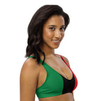 Pan African Flag padded bikini top - Conscious Apparel Store