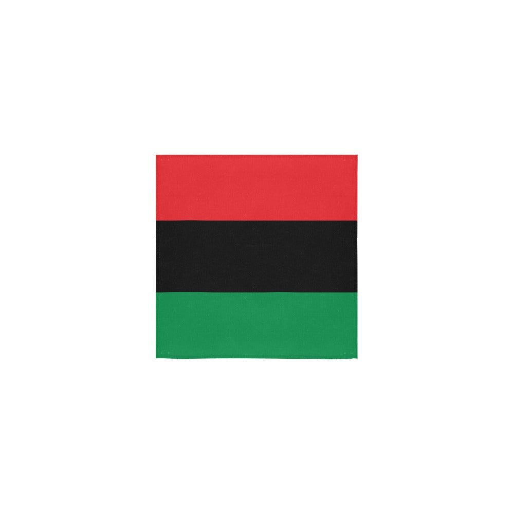 Pan African Flag Square Towel 13“x13” - Conscious Apparel Store