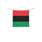 Pan African Flag Square Towel 13“x13” - Conscious Apparel Store