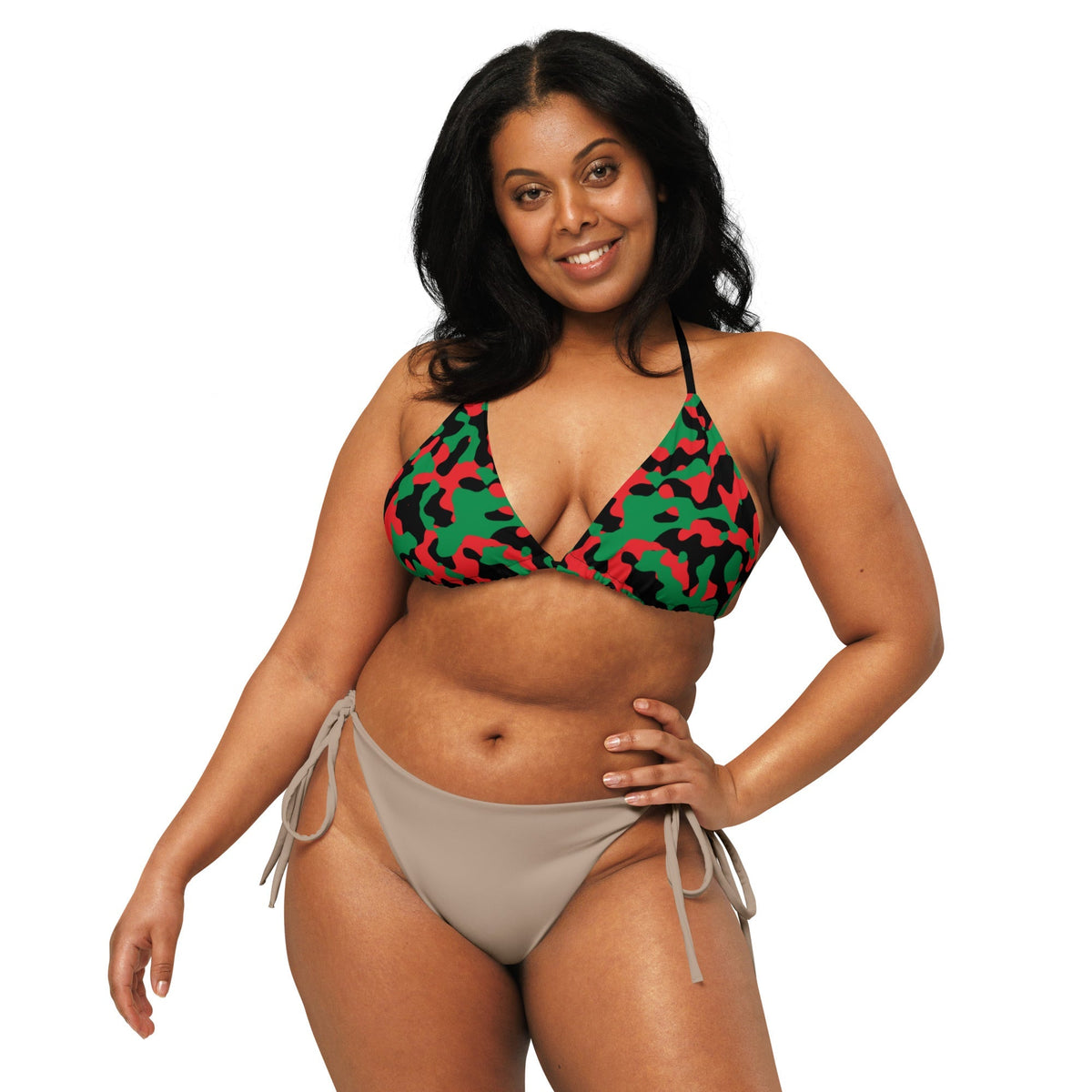 Pan African Flag string bikini top - Conscious Apparel Store