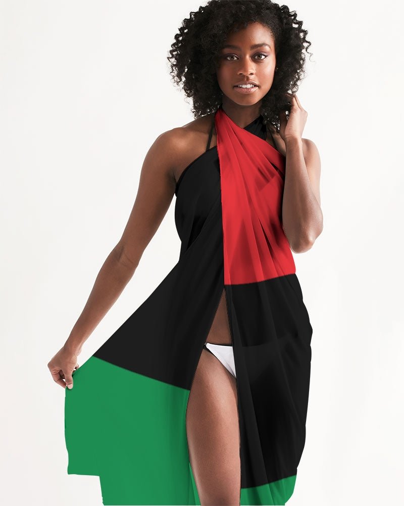 Pan African Flag Swim Cover Up - Conscious Apparel Store
