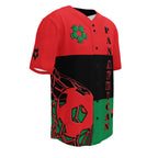 Pan African Football Themed Button-Down Sport Jersey - Conscious Apparel Store