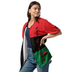 Pan African Football Themed Button-Down Sport Jersey - Conscious Apparel Store