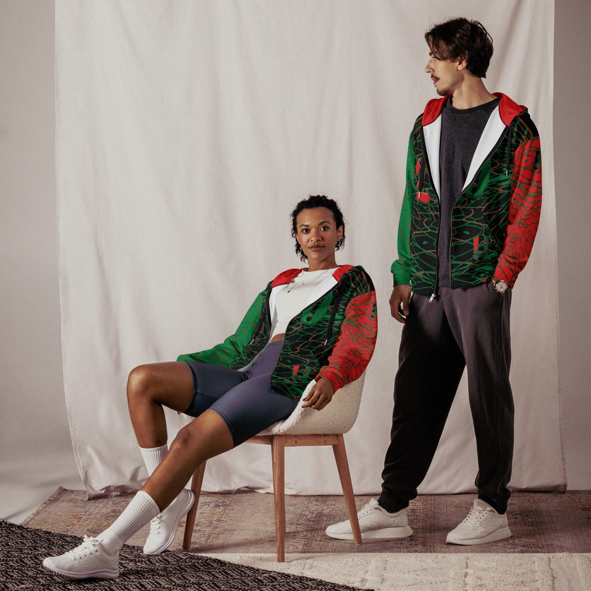 Pan African Football Unisex zip hoodie - Conscious Apparel Store