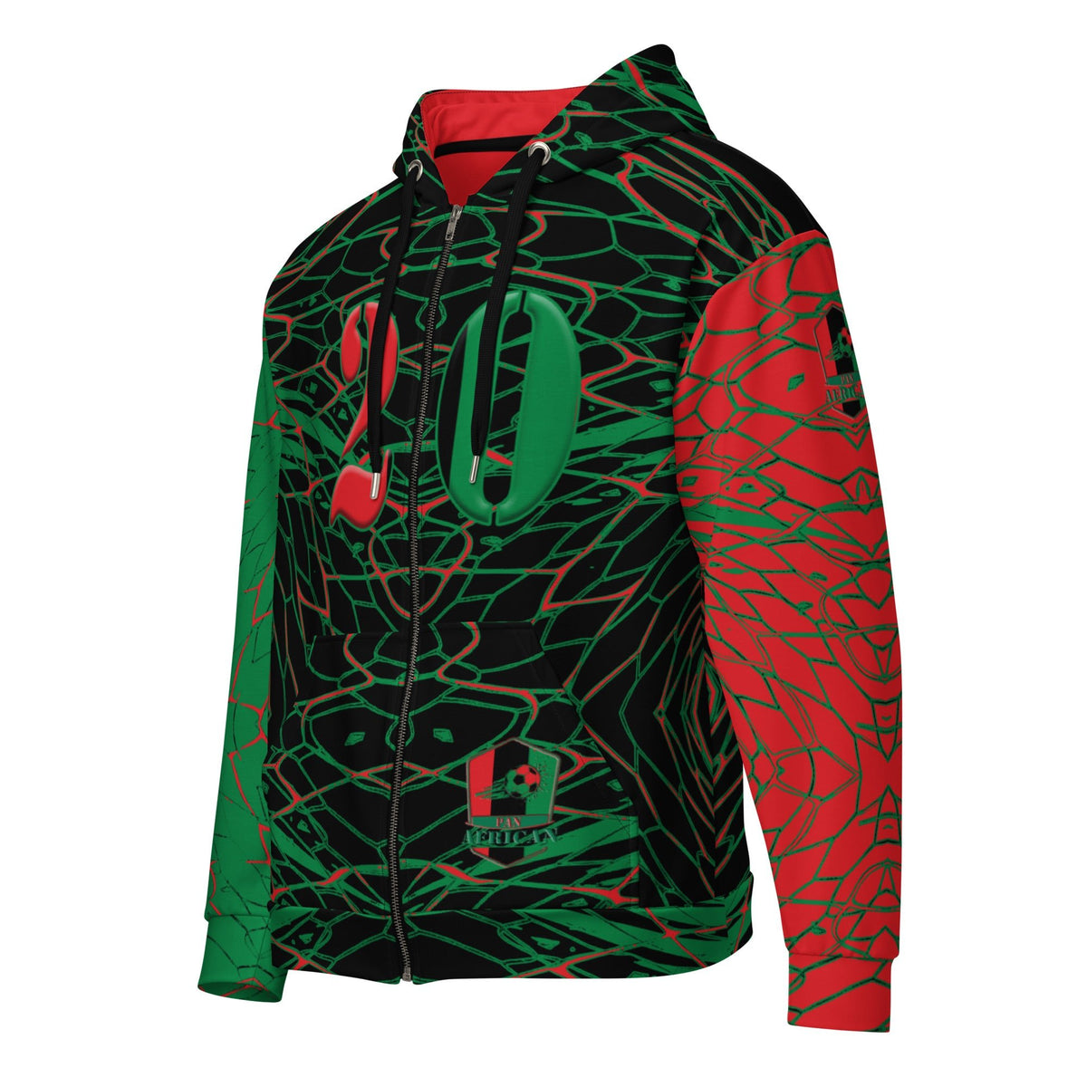 Pan African Football Unisex zip hoodie - Conscious Apparel Store