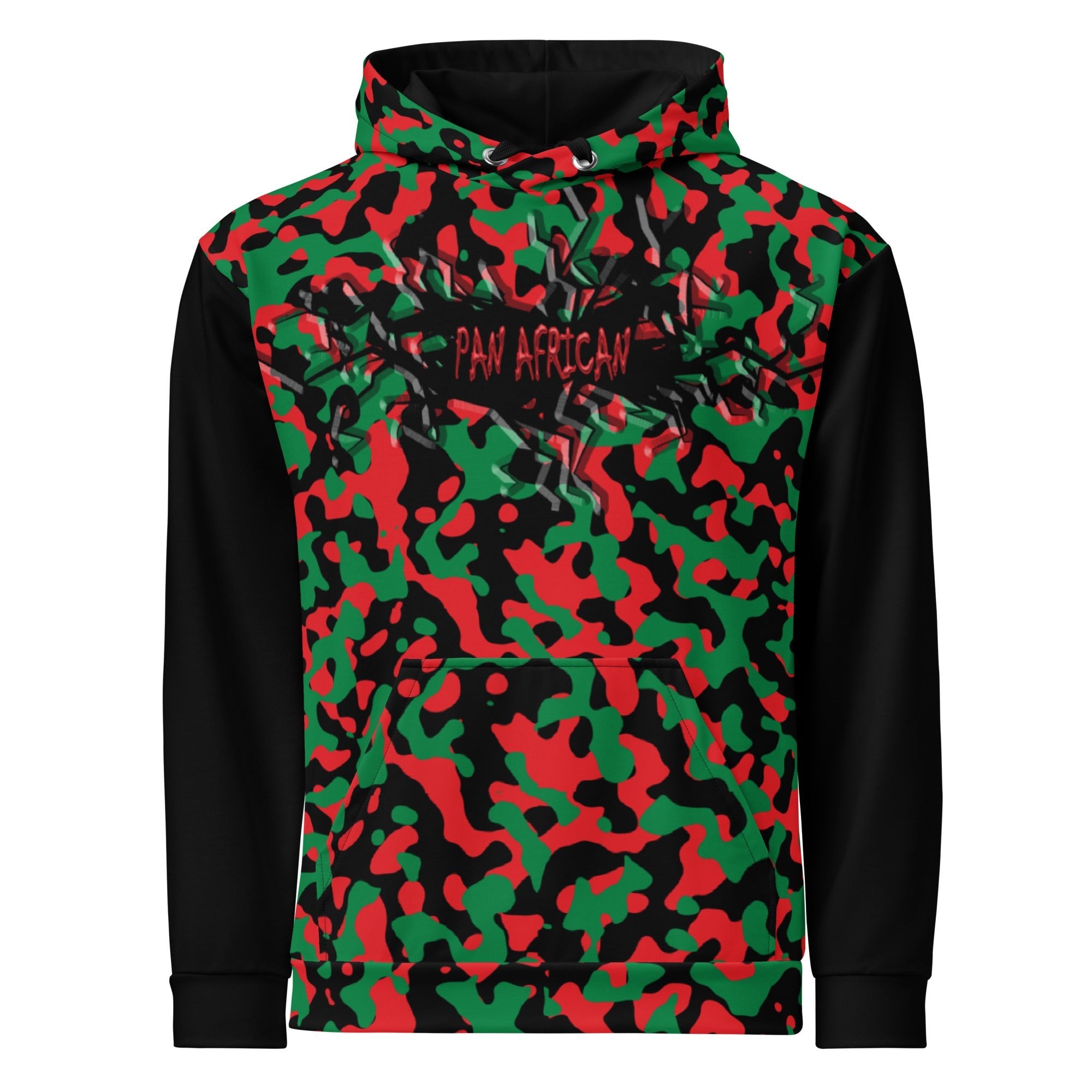 Pan African Girl Camo Pullover Unisex Hoodie - Conscious Apparel Store